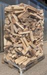 Brennholz 25cm, Esche/Buche-Hartholz, Palette 1,4 SRM